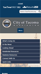 Mobile Screenshot of cityoftacoma.org